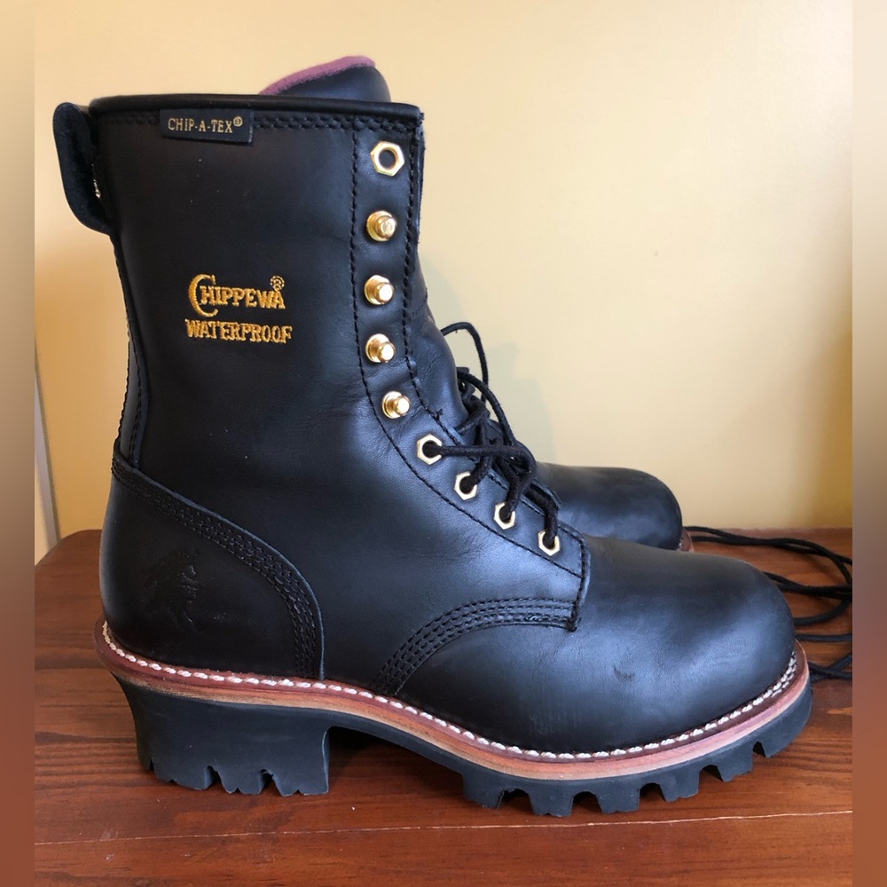 Chippewa Logger Boots Men's Waterproof Insulated 73050 Steel Toe Work Boots